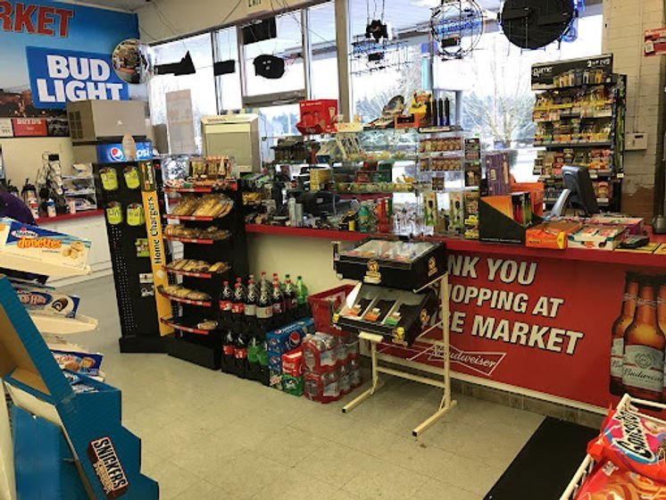 Sunrise Market front counter and quick-stop products